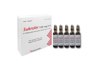 SUKROFER 100 MG/5 ML IV INF. KON. COZ. ICEREN 5 AMPUL 1 SUKROFER 100 MG 5 ML IV INF. KON. COZ. ICEREN 5 AMPUL 25598