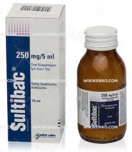 SULTIBAC 250 MG/5 ML 70 ML SUSPANSIYON 1 SULTIBAC 250 MG 5 ML 70 ML SUSPANSIYON 34781