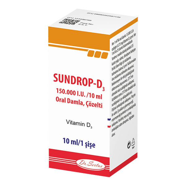 SUNDROP D3 150.000 IU 10 ML ORAL DAMLA COZELTI 25638