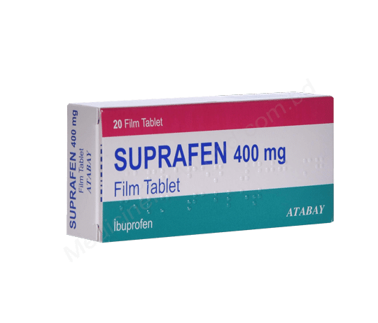 SUPRAFEN 400 MG 20 FILM TABLET 1 SUPRAFEN 400 MG 20 FILM TABLET 25644