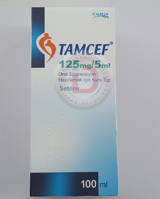 TAMCEF 250 MG/5 ML SUSPANSIYON HAZIRLAMAK ICIN KURU TOZ 100 ML 1 TAMCEF 250 MG 5 ML SUSPANSIYON HAZIRLAMAK ICIN KURU TOZ 100 ML 25717