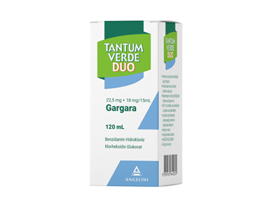 TANTUM VERDE DUO 22,5 MG + 18 MG / 15 ML GARGARA 1 TANTUM VERDE DUO 225 MG 18 MG 15 ML GARGARA 25748
