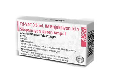 TD-VAC 0,5 ML IM ENJEKSIYON ICIN SUSPANSIYON ICEREN AMPUL 1 TD VAC 05 ML IM ENJEKSIYON ICIN SUSPANSIYON ICEREN AMPUL 25779