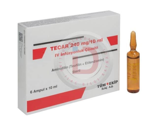 TECAR 240 MG/10 ML IV INFUZYON COZELTISI ICEREN 6 AMPUL 1 TECAR 240 MG 10 ML IV INFUZYON COZELTISI ICEREN 6 AMPUL 25785