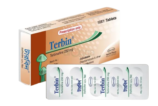 TERBIN 250 MG TABLET (28 TABLET) 1 TERBIN 250 MG TABLET 28 TABLET 25874