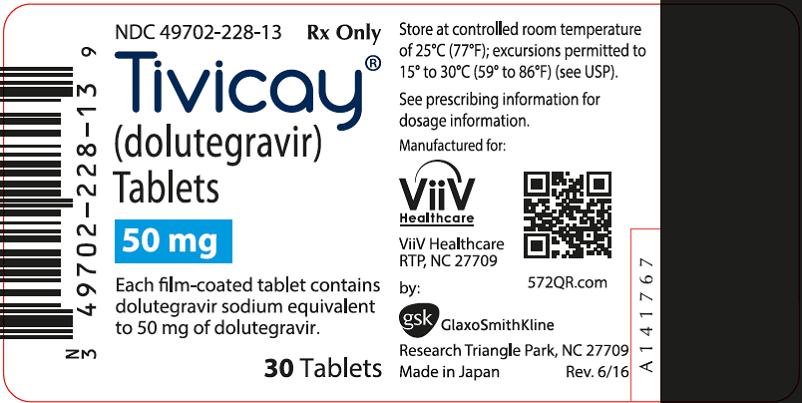TIVICAY 50 MG 30 FİLM TABLET 1 TIVICAY 50 MG 30 FILM TABLET 25957
