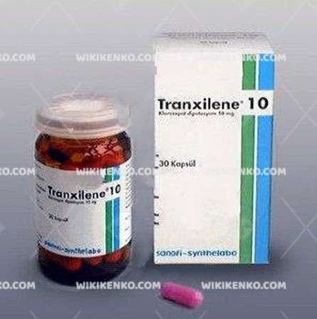 TRANXILENE 10 MG 30 KAPSUL 1 TRANXILENE 10 MG 30 KAPSUL 35205