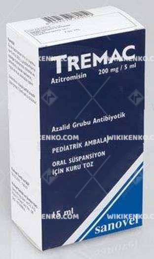TREMAC 200 MG/5 ML 15 ML SUSPANSIYON 1 TREMAC 200 MG 5 ML 15 ML SUSPANSIYON 35219