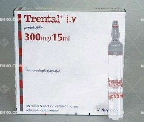 TRENTAL 300 MG 5 AMPUL 1 TRENTAL 300 MG 5 AMPUL 35223