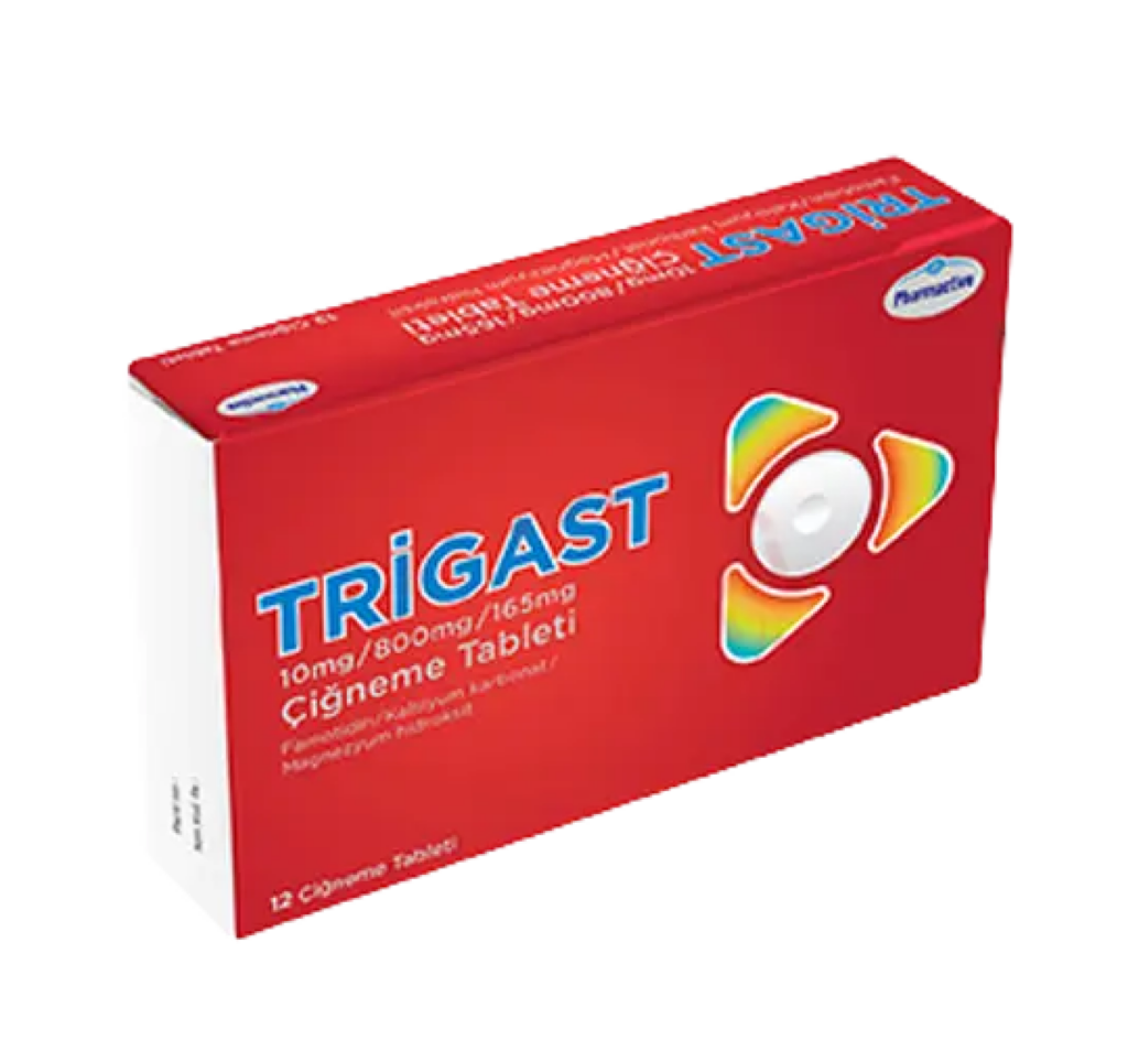 TRIGAST 10 MG/800 MG/165 MG 12 CIGNEME TABLETI (12 TABLET) 1 TRIGAST 10 MG 800 MG 165 MG 12 CIGNEME TABLETI 12 TABLET 26055