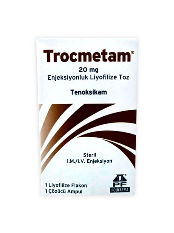 TROCMETAM 20 MG ENJEKSIYONLUK LIYOFILIZE TOZ 1 FLAKON 1 COZUCU AMPUL 1 TROCMETAM 20 MG ENJEKSIYONLUK LIYOFILIZE TOZ 1 FLAKON 1 COZUCU AMPUL 26071