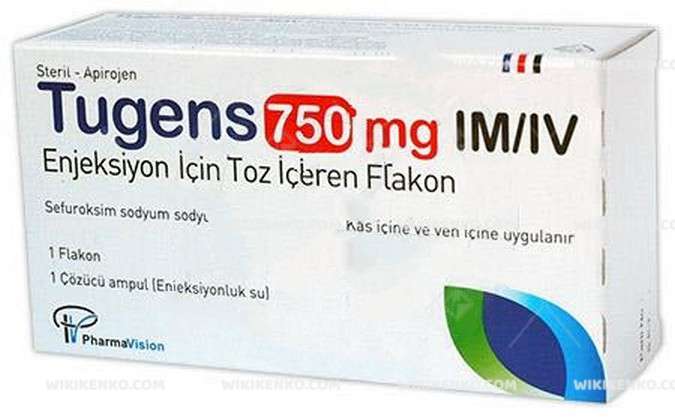 TUGENS 750 MG IM/IV ENJEKSIYON ICIN TOZ ICEREN 1 FLAKON 1 TUGENS 750 MG IM IV ENJEKSIYON ICIN TOZ ICEREN 1 FLAKON 35274