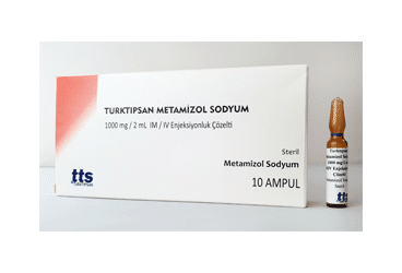 TURKTIPSAN METAMIZOL SODYUM 1000 MG/2 ML IM/IV ENJEKSIYONLUK COZELTI (10 AMPUL) 1 TURKTIPSAN METAMIZOL SODYUM 1000 MG 2 ML IM IV ENJEKSIYONLUK COZELTI 10 AMPUL 26104