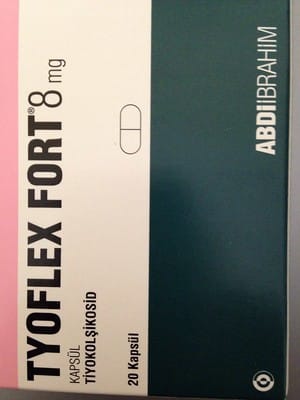 TYOFLEX FORT 8 MG 20 KAPSUL 1 TYOFLEX FORT 8 MG 20 KAPSUL 35304