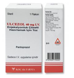 ULCEZOL 40 MG I.V. ENJEKSIYONLUK COZELTI HAZIRLAMAK ICIN TOZ (1 FLAKON) 1 ULCEZOL 40 MG I.V. ENJEKSIYONLUK COZELTI HAZIRLAMAK ICIN TOZ 1 FLAKON 26136
