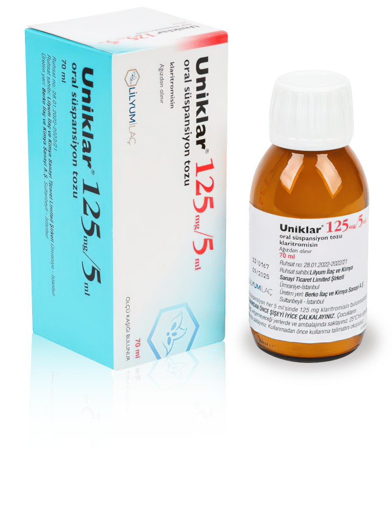 UNIKLAR 5 ML 125 MG 70 ML SUSPANSIYON 1 UNIKLAR 5 ML 125 MG 70 ML SUSPANSIYON 35379
