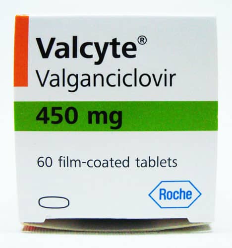 VALCYTE ROCHE 450 MG 60 FILM TABLET 1 VALCYTE ROCHE 450 MG 60 FILM TABLET 26222