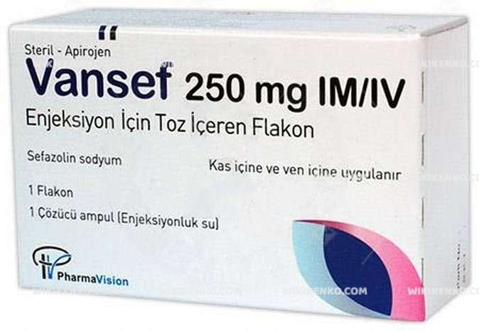 VANSEF 250 MG IM/IV ENJEKSIYON ICIN TOZ ICEREN FLAKON 1 VANSEF 250 MG IM IV ENJEKSIYON ICIN TOZ ICEREN FLAKON 35486
