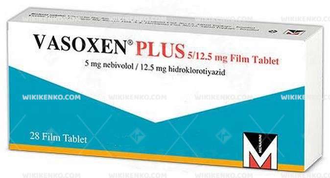 VASOXEN PLUS 5/12,5 MG FILM KAPLI TABLET (28 TABLET) 1 VASOXEN PLUS 5 125 MG FILM KAPLI TABLET 28 TABLET 26246