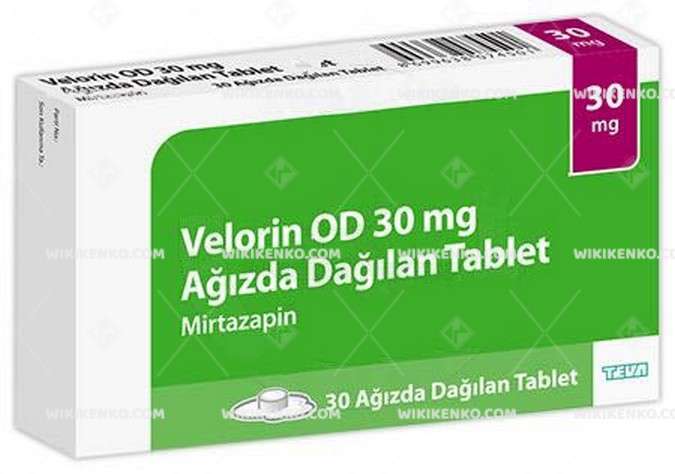 VELORIN OD 30 MG AGIZDA DAGILAN 30 TABLET 1 VELORIN OD 30 MG AGIZDA DAGILAN 30 TABLET 26282