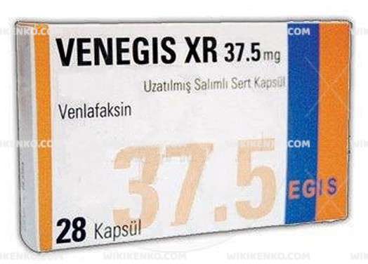 VENEGIS XR 37,5 MG UZATILMIS SALIMLI 28 SERT KAPSUL 1 VENEGIS XR 375 MG UZATILMIS SALIMLI 28 SERT KAPSUL 26296