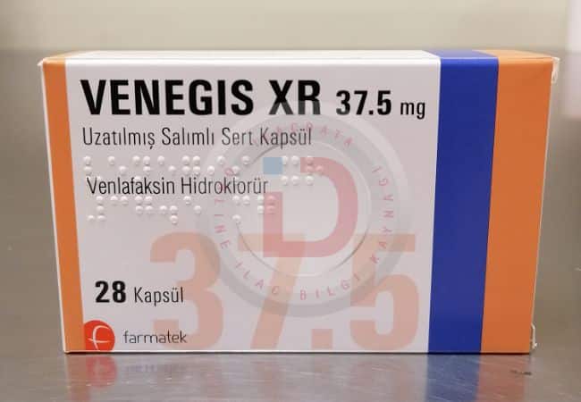 VENEGIS XR 37,5 MG UZATILMIS SALINIMLI 28 SERT KAPSUL 1 VENEGIS XR 375 MG UZATILMIS SALINIMLI 28 SERT KAPSUL 35562