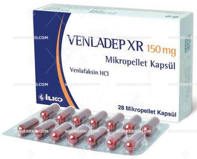 VENLADEP XR 150 MG 28 MIKROPELLET KAPSUL 1 VENLADEP XR 150 MG 28 MIKROPELLET KAPSUL 35568