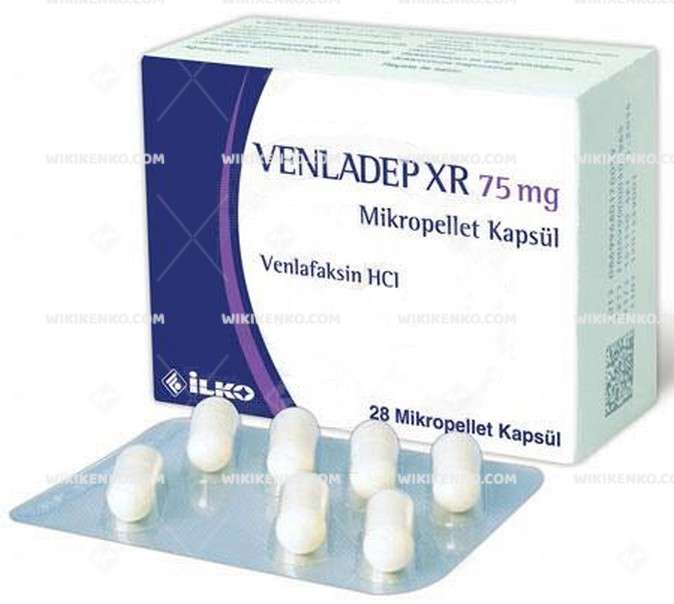 VENLADEP XR 75 MG 28 MIKROPELLET KAPSUL 1 VENLADEP XR 75 MG 28 MIKROPELLET KAPSUL 35570