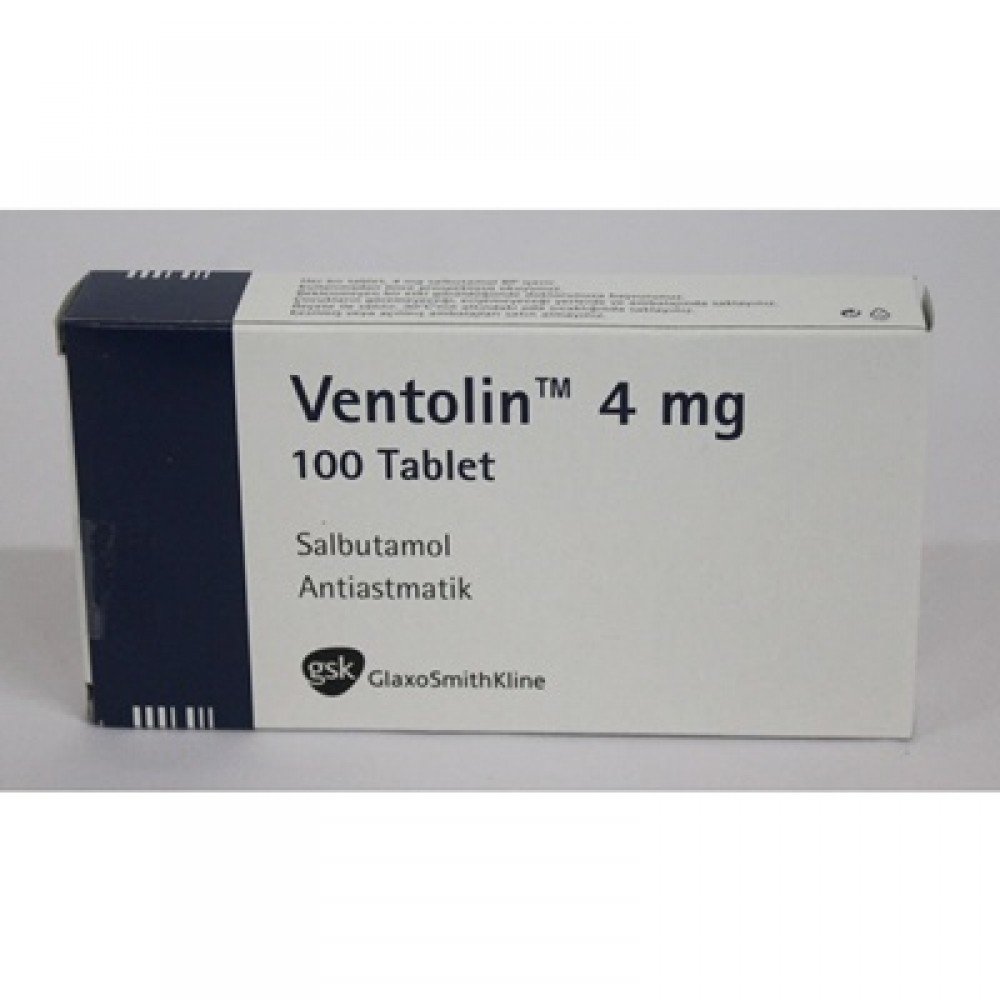VENTOLIN 4 MG 100 TABLET 1 VENTOLIN 4 MG 100 TABLET 35585