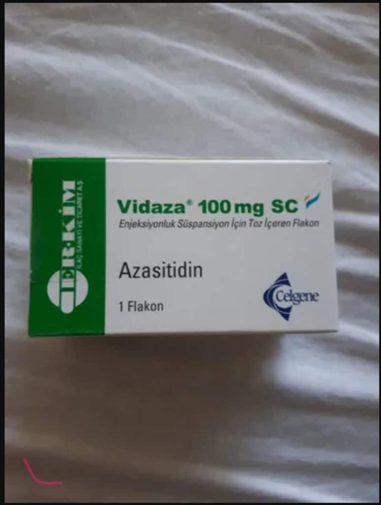 VIDAZA 100 MG SC ENJEKSIYONLUK SUSPANSIYON ICIN TOZ ICEREN 1 FLAKON 1 VIDAZA 100 MG SC ENJEKSIYONLUK SUSPANSIYON ICIN TOZ ICEREN 1 FLAKON 26353