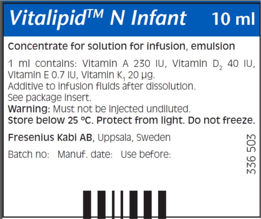 VITALIPID N-INFANT 10 AMPUL 1 VITALIPID N INFANT 10 AMPUL 35705
