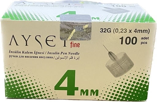 VIVA FINE PLUS INSULIN KALEM IGNESI 32G (0,23 X 4 MM) 1 VIVA FINE PLUS INSULIN KALEM IGNESI 32G 023 X 4 MM 26403