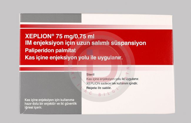 XEPLION 50 MG/0,50 ML IM ENJEKSIYON ICIN UZUN SALIMLI SUSPANSIYON 1 XEPLION 50 MG 050 ML IM ENJEKSIYON ICIN UZUN SALIMLI SUSPANSIYON 26486