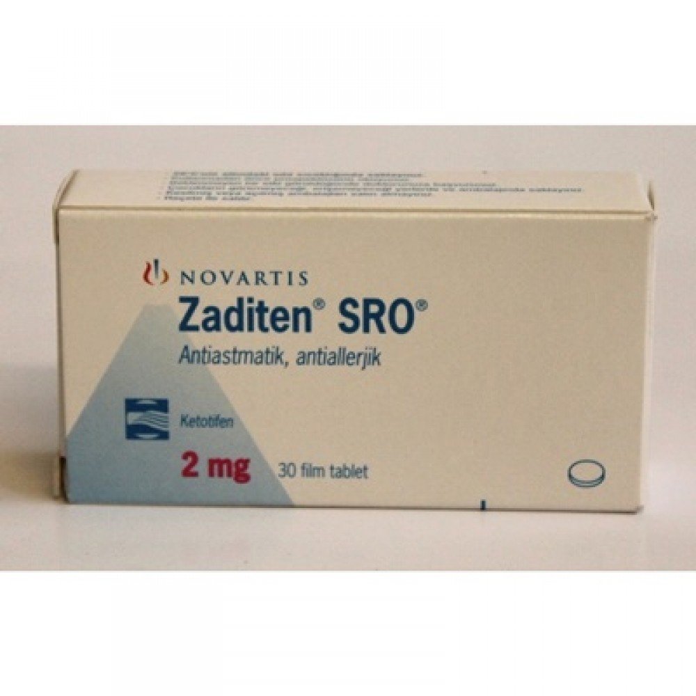 ZADITEN SRO 2 MG 30 FILM TABLET 1 ZADITEN SRO 2 MG 30 FILM TABLET 35863