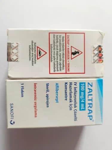 ZALTRAP 200MG/8ML INFUZYONLUK KONSANTRE COZELTI (1FLAKON) 1 ZALTRAP 200MG 8ML INFUZYONLUK KONSANTRE COZELTI 1FLAKON 51077