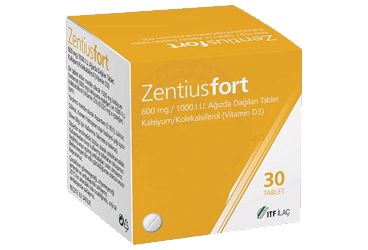 ZENTIUS FORT 600 MG + 1000 I.U. AGIZDA DAGILAN TABLET (30 TABLET) 1 ZENTIUS FORT 600 MG 1000 I.U. AGIZDA DAGILAN TABLET 30 TABLET 35916