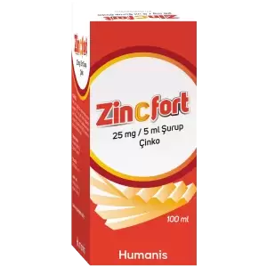 ZINCFORT 25 MG /5 ML SURUP 100 ML 1 ZINCFORT 25 MG 5 ML SURUP 100 ML 51145