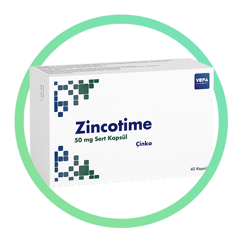 ZINCOTIME 50 MG SERT KAPSUL (40 KAPSUL) 1 ZINCOTIME 50 MG SERT KAPSUL 40 KAPSUL 51155