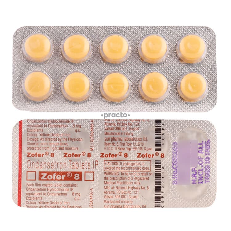 ZOFER 8 MG 10 TABLET 1 ZOFER 8 MG 10 TABLET 51179