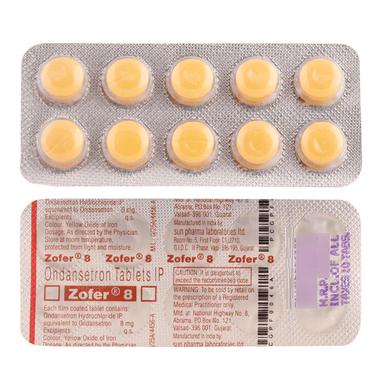 ZOFER 8 MG 6 TABLET 1 ZOFER 8 MG 6 TABLET 35988