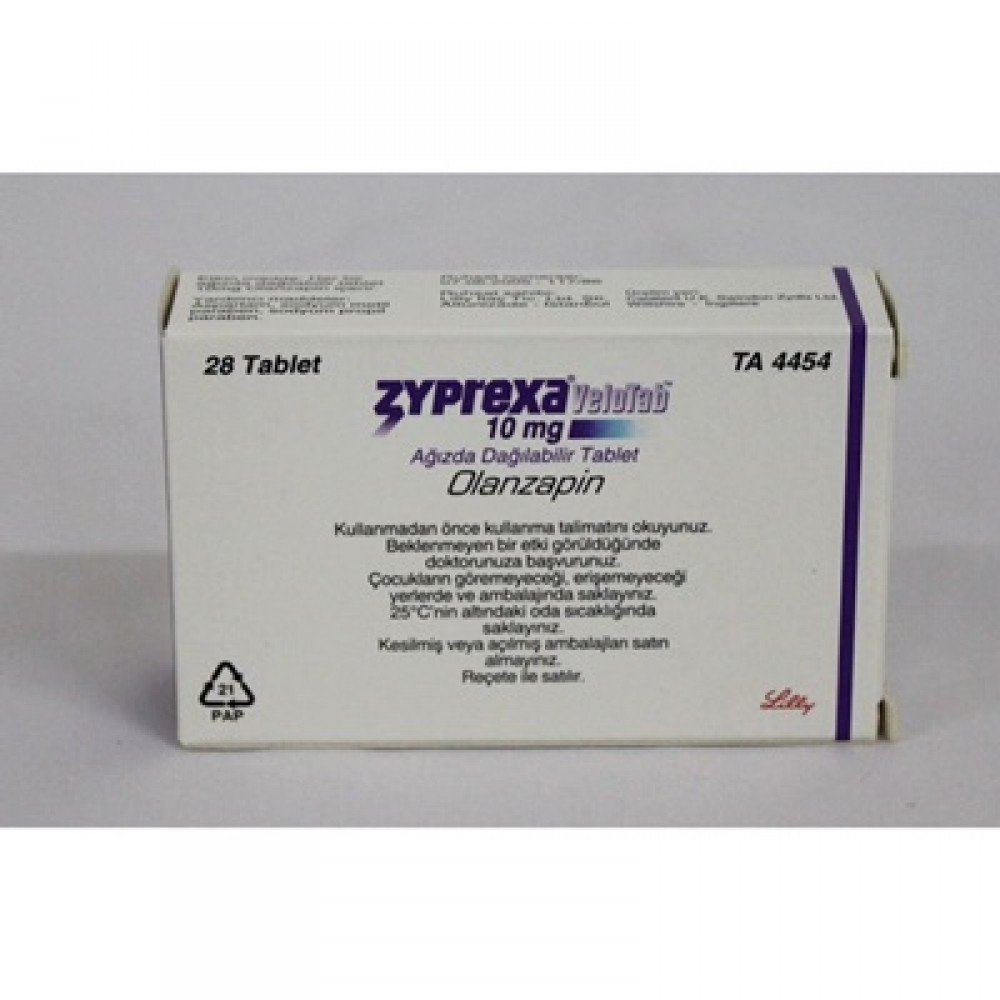 ZYPREXA VELOTAB 5 MG 28 AGIZDA DAGILABILIR TABLET 1 ZYPREXA VELOTAB 5 MG 28 AGIZDA DAGILABILIR TABLET 51223