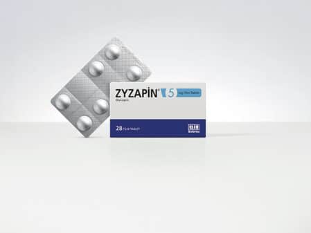 ZYZAPIN 2,5 MG 28 FILM KAPLI TABLET 1 ZYZAPIN 25 MG 28 FILM KAPLI TABLET 51232